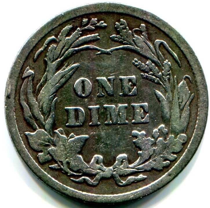 1911 Silver Barber Dime !! Full Liberty !