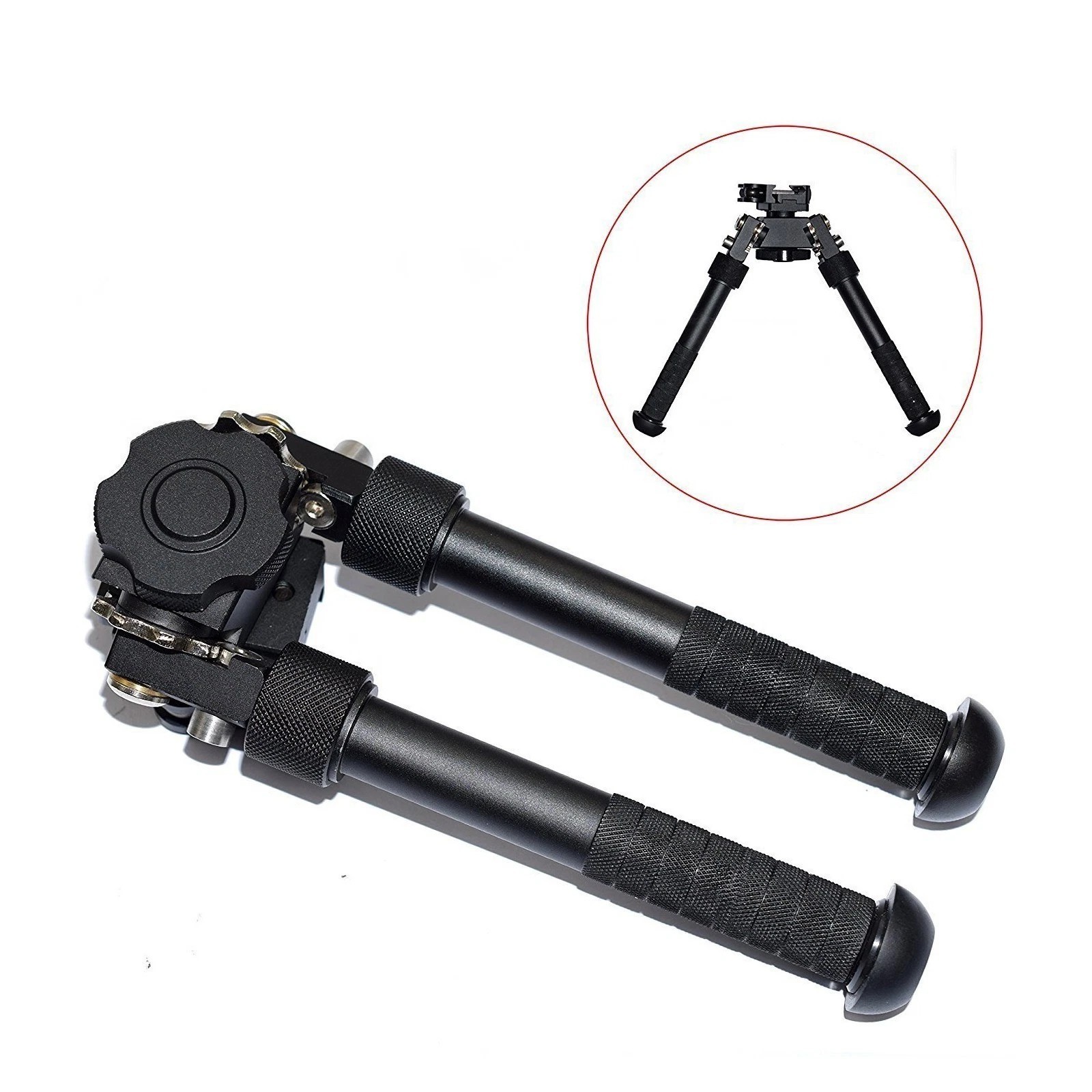 Shooting V8 Rifle Bipod 20mm Picatinny Rail Mount 360 Swivel QD 7-9'' Adjustable