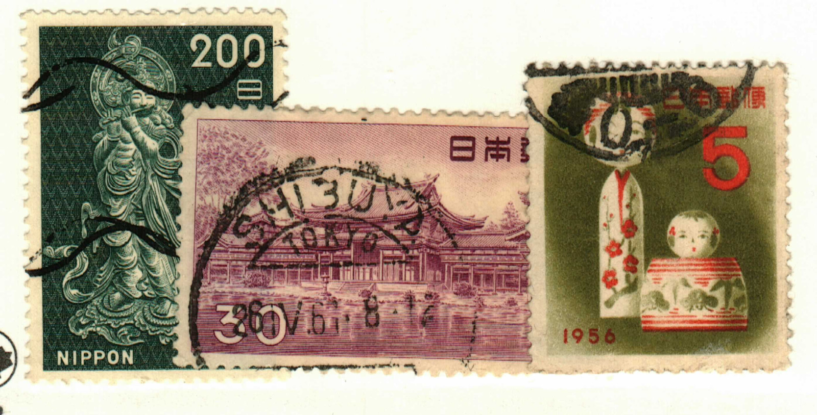 Japan #617, 636A, 891 used