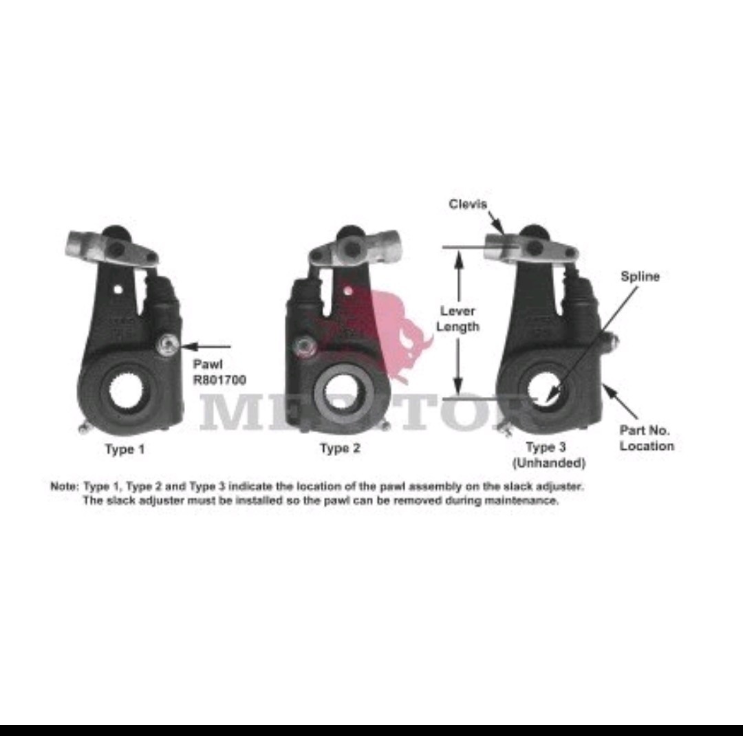 OEM Meritor / Rockwell R802051 Slack Adjustor 1.25 24 Spline 5.5 CC New In Box