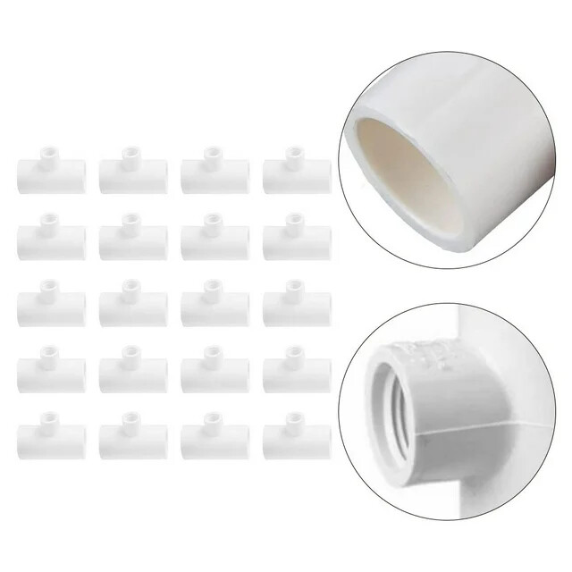 1/2" PVC Tee【50Pack】Automatic Poultry Waterer Drinker Cups Chicken Water Nipples