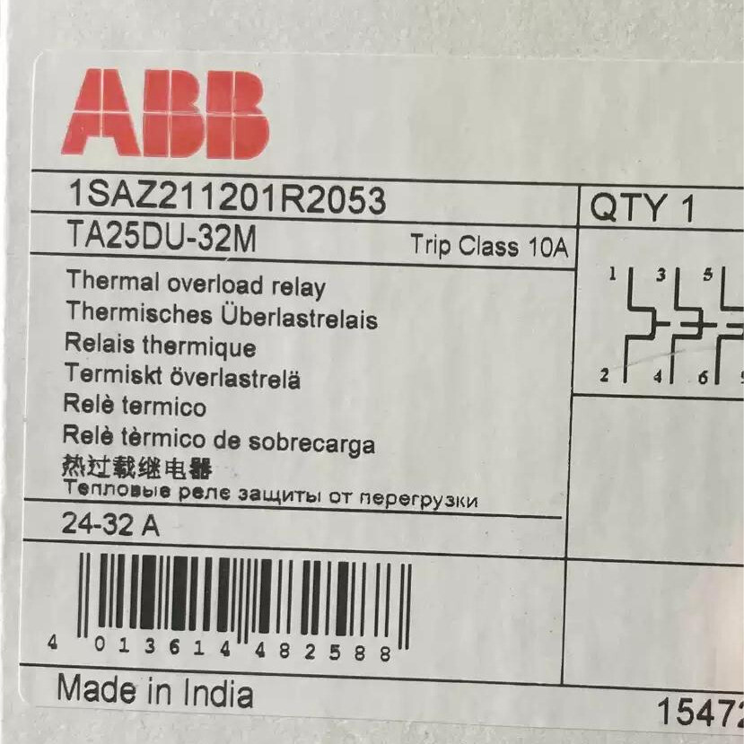 NEW ABB TA25DU-M Thermal Overload Relay 24-32A Free delivery