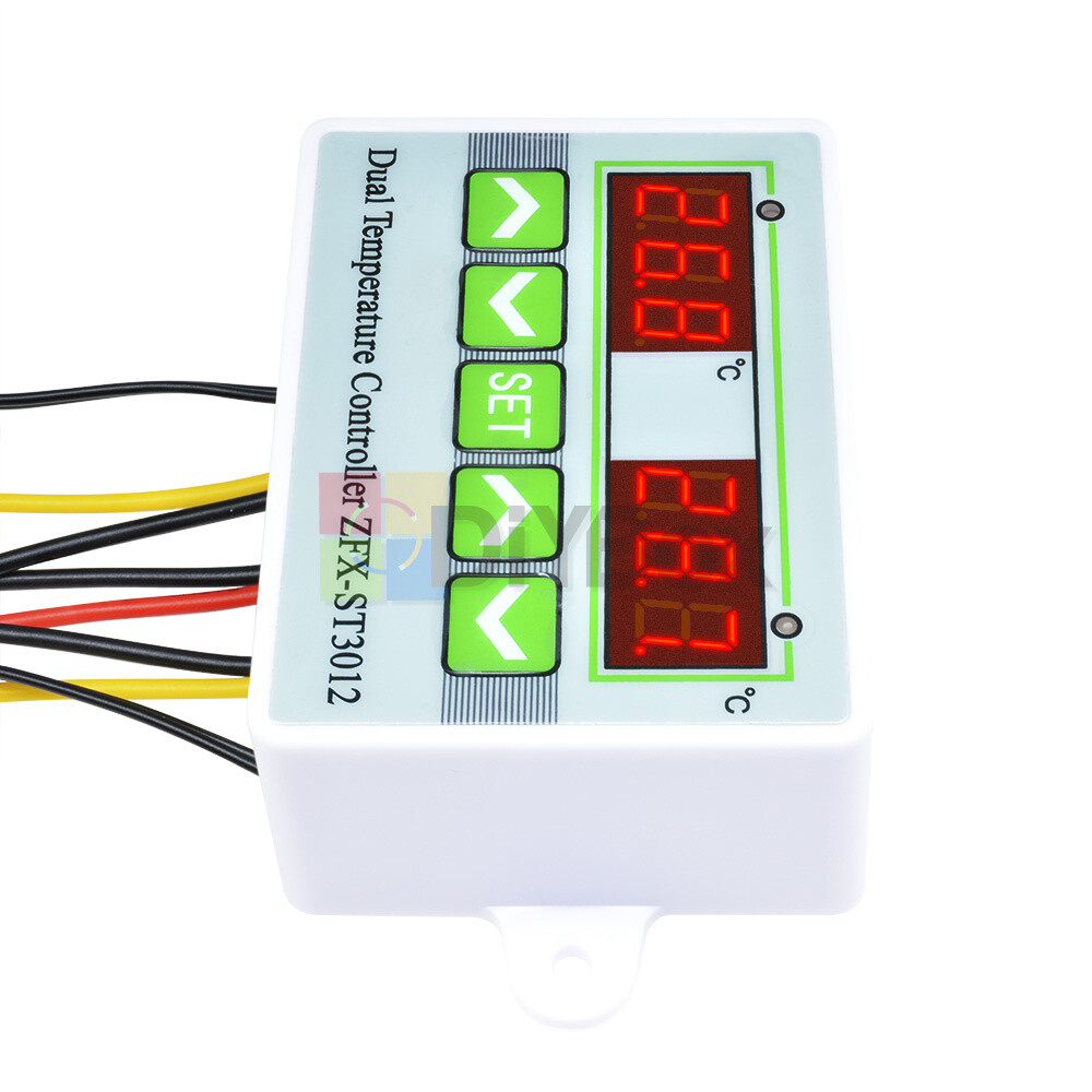 12/24V 110-220V ZFX-ST3012 Dual Temperature Controller Microcomputer Thermostat