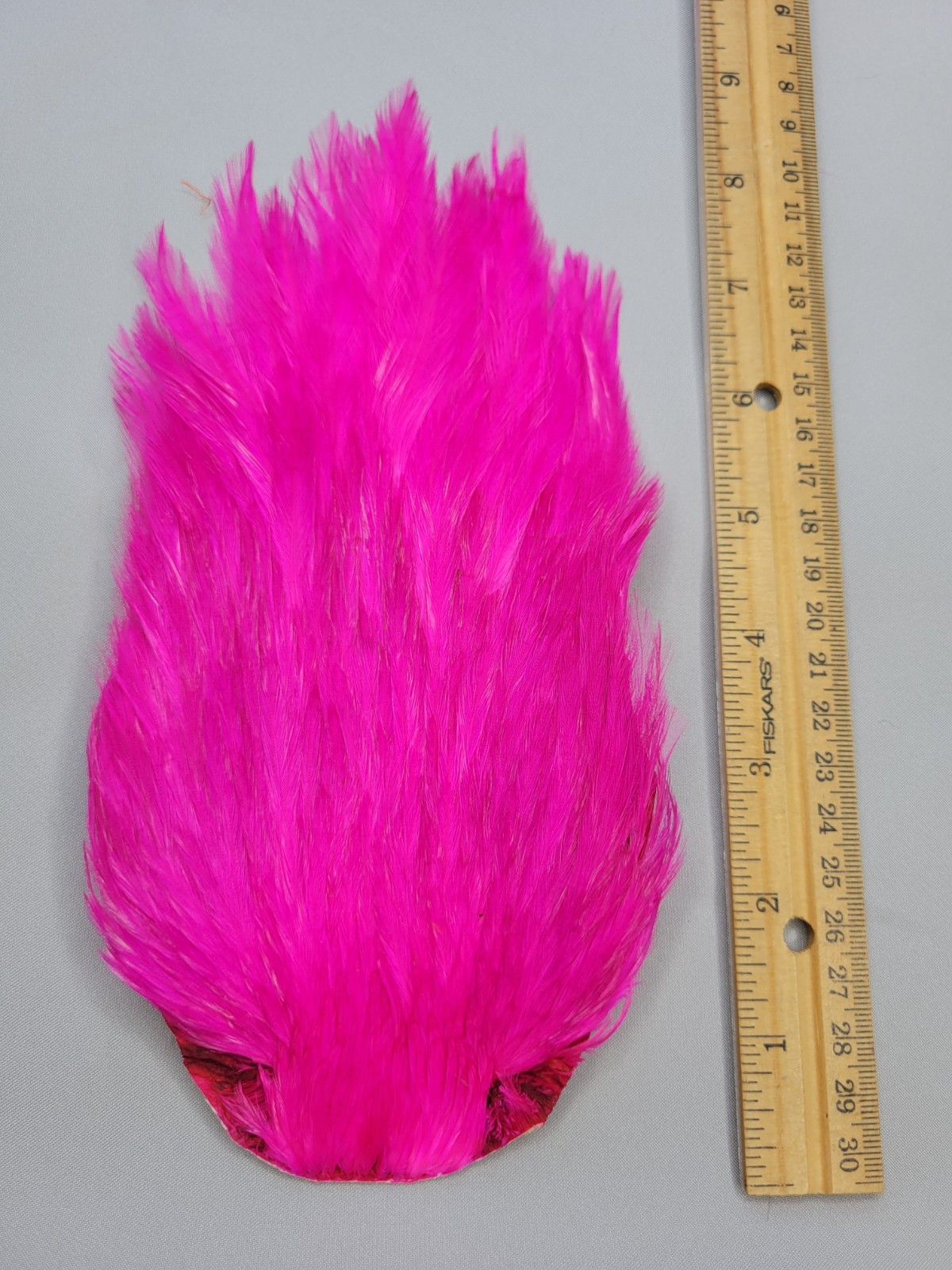 Lot 54,  Top Quality  PINK India Rooster Streamer Neck Cape Feathers