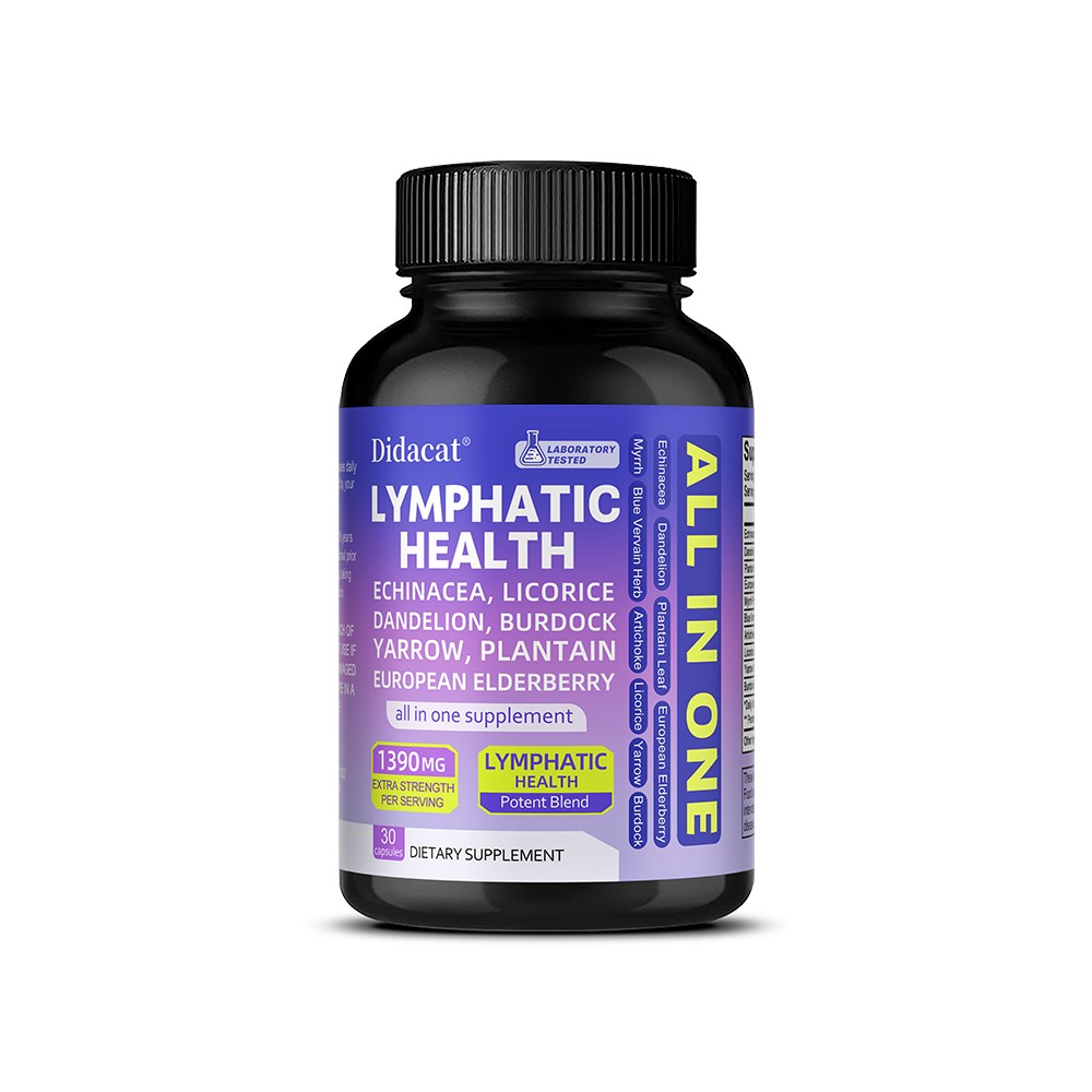 Allin One Supplement Lymphatic Supplement,Lymphatic Support, 30 To 120 Caps