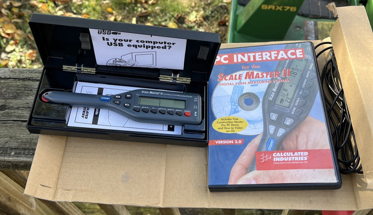 Scale Master II Digital Plan Measuring System With PC interface & Cable #6325