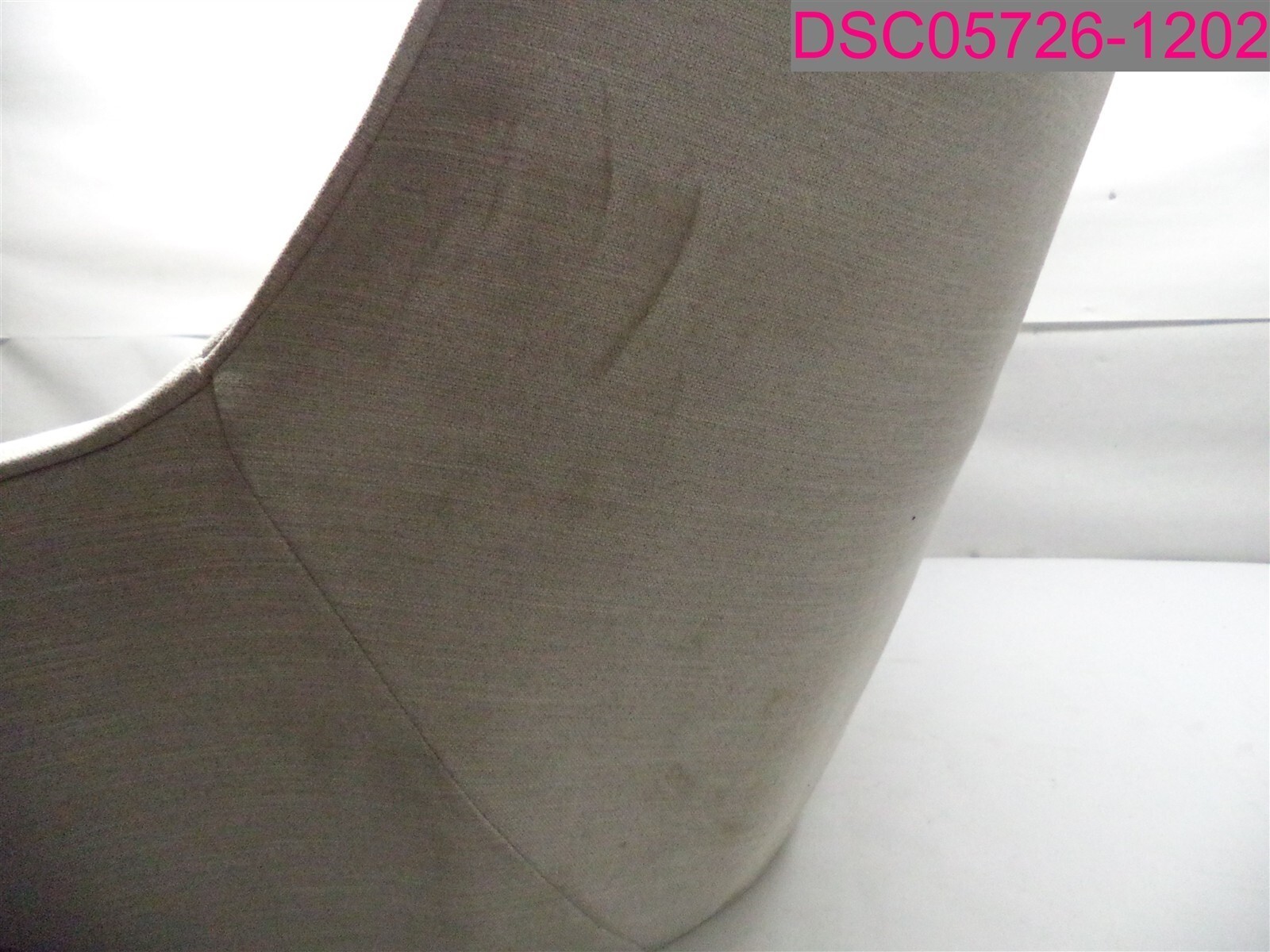 Small Stains-No Legs-Modern Fabric Arm Chair Beige 25"T x 28.5"W x 34"W