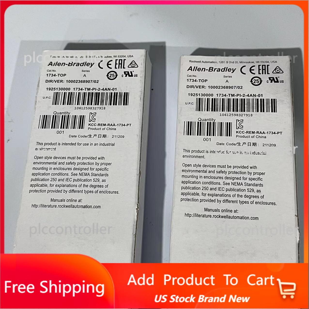 Allen Bradley 1734-TOP POINT I/O 1734TOP Terminal Base 1734TOP US Free Tax