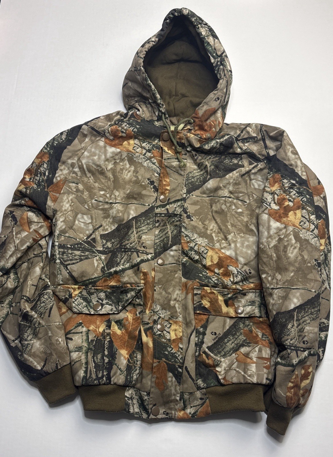 Outfitters Ridge Men's Medium Camouflage Fusion 3D Jacket Hooded Warm Insulated