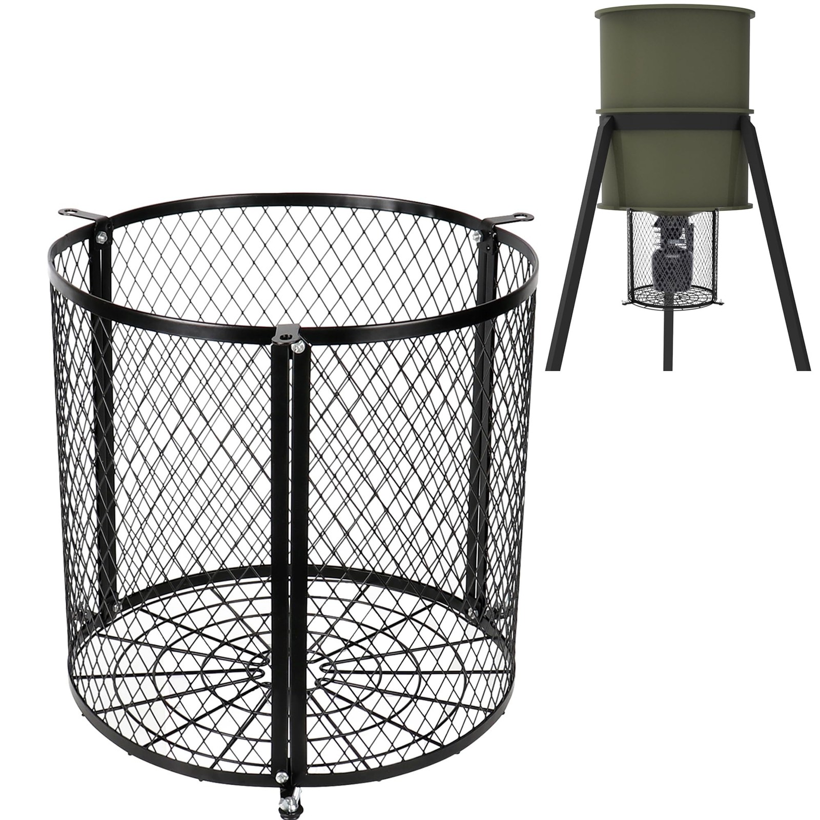 moonoom Deer Feeder Varmint Guard, 12.3” x 11.8”Varmint Cage for Feeders, Deer F