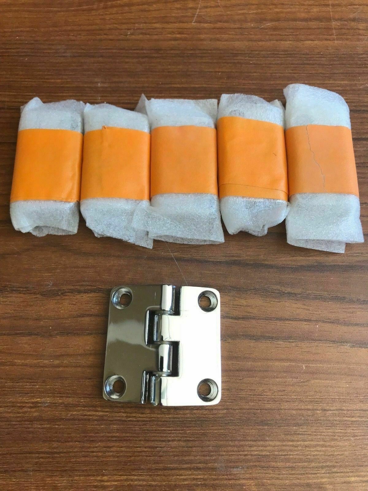 ONE (1) HATTERAS Heavy-Duty Marine 2"x2" Polished SS Thick Hinge Hardware Deck