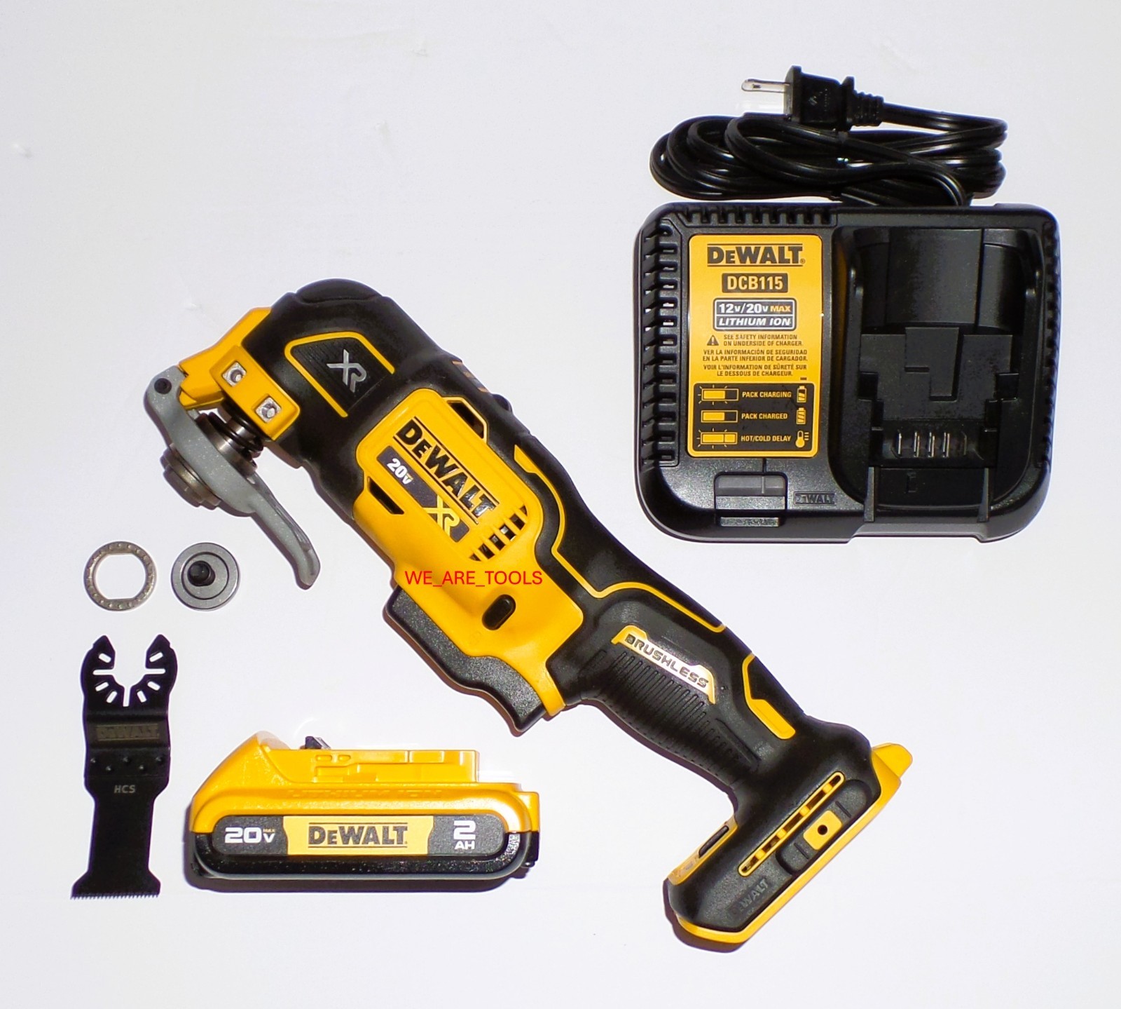 Dewalt DCS356 20V Oscillating MultiTool,  1) DCB203 Battery, Charger, 1) Blade