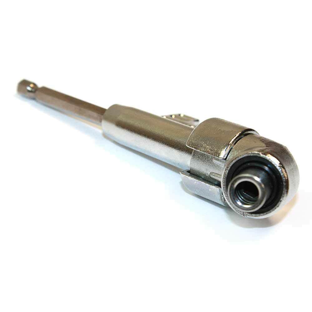 Big Horn 19340 Angle Screwdriver Adapter with Lock & Quick Release
