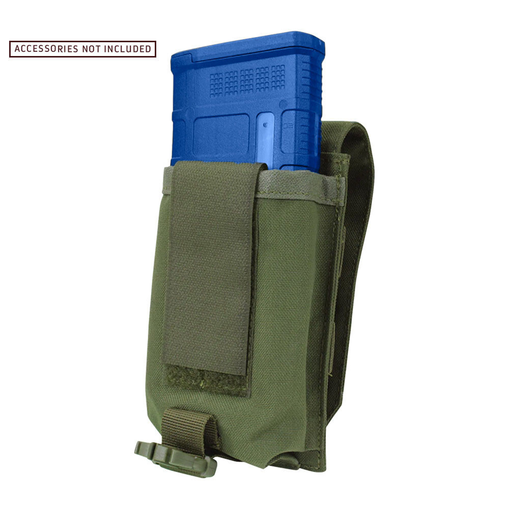 Tactical Hook and Loop Buckled Universal Magazine Mag Pouch OD Green