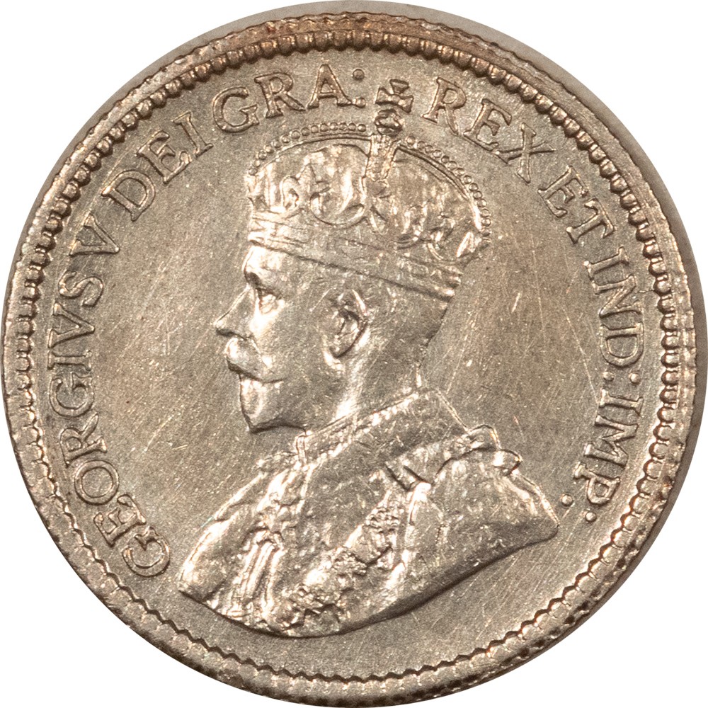 1912 CANADA SILVER 5c GEORGE V KM#22 - HIGH GRADE EXAMPLE!