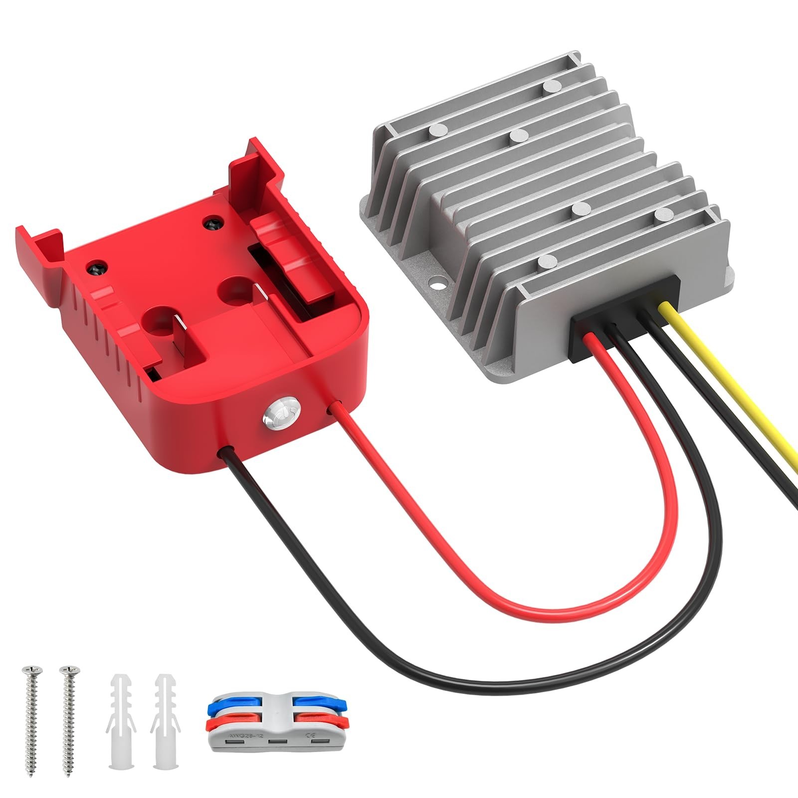 18V to 12V Step-Down Converter Compatible with Milwaukee 18V Battery Adapter