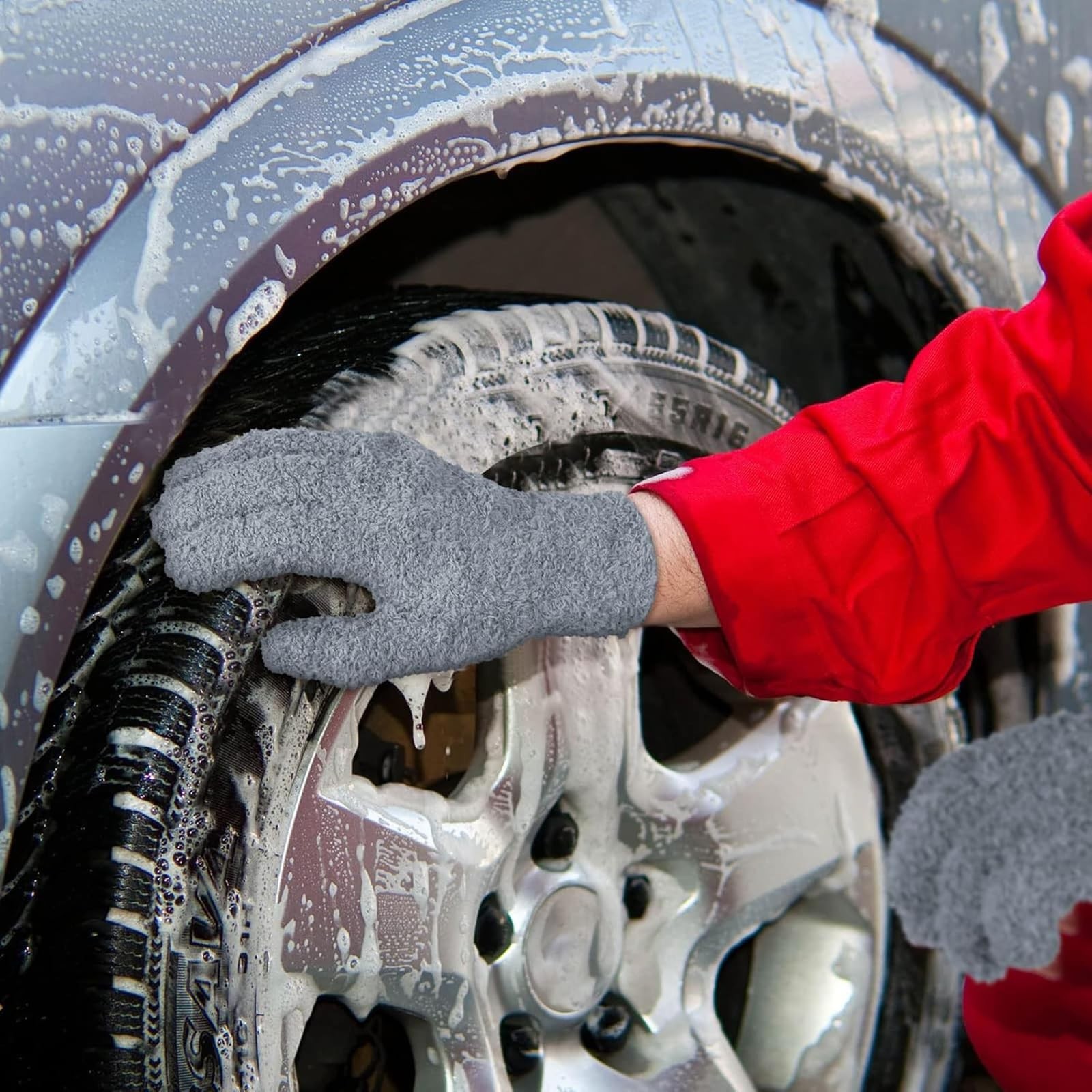 Bencailor 6 Pairs Microfiber Dusting Gloves, Dusting Cleaning Gloves Microfib...