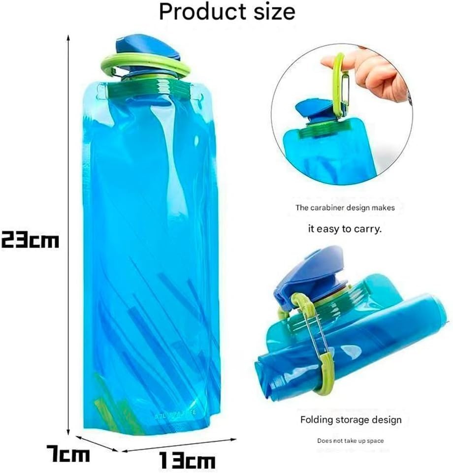 Durable & Convenient Foldable White-Red Hydration Bladder for Active Lifestyles