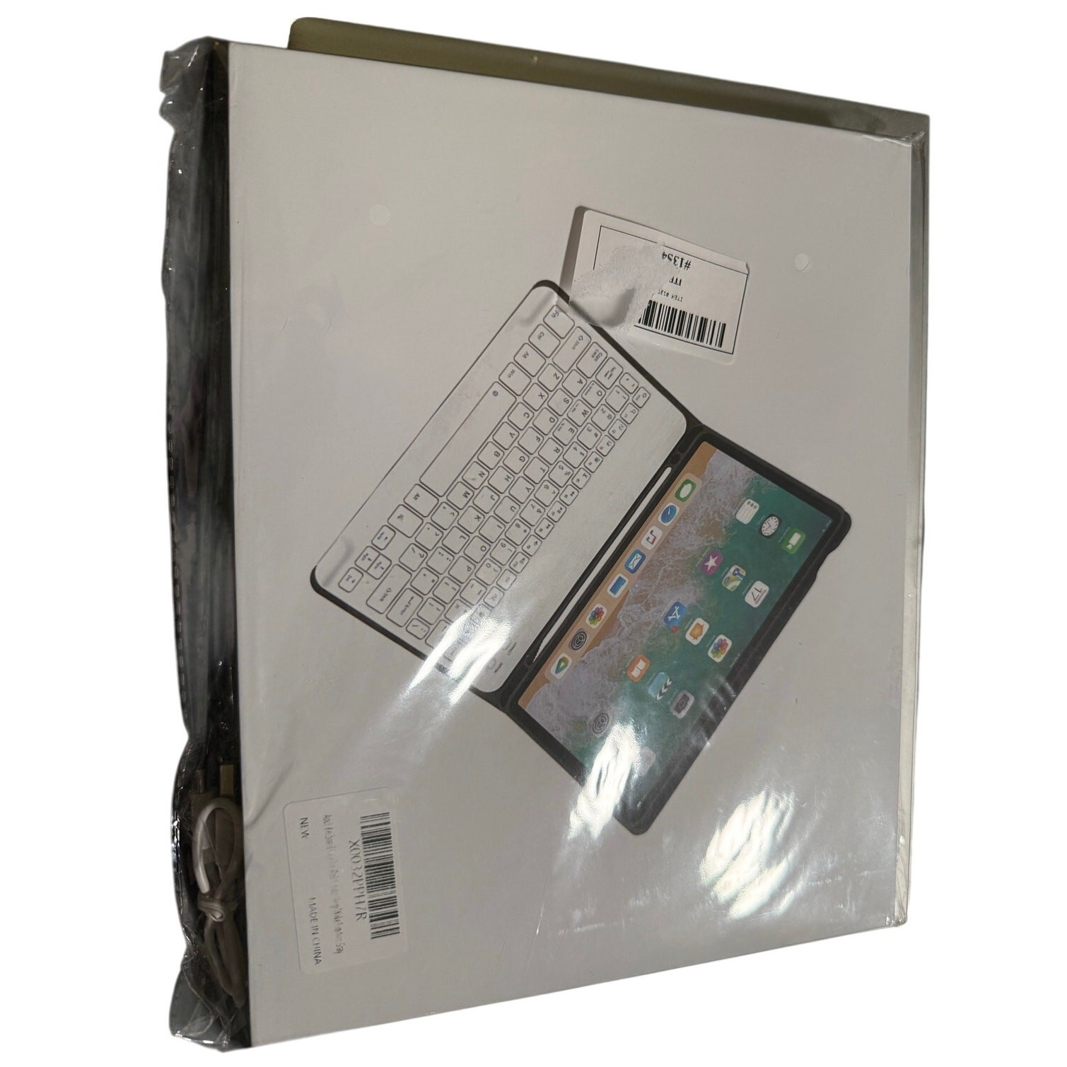 Bluetooth Wireless Keyboard Case For iPad 10.2", 7/8/9 Generation, Gray, NWT