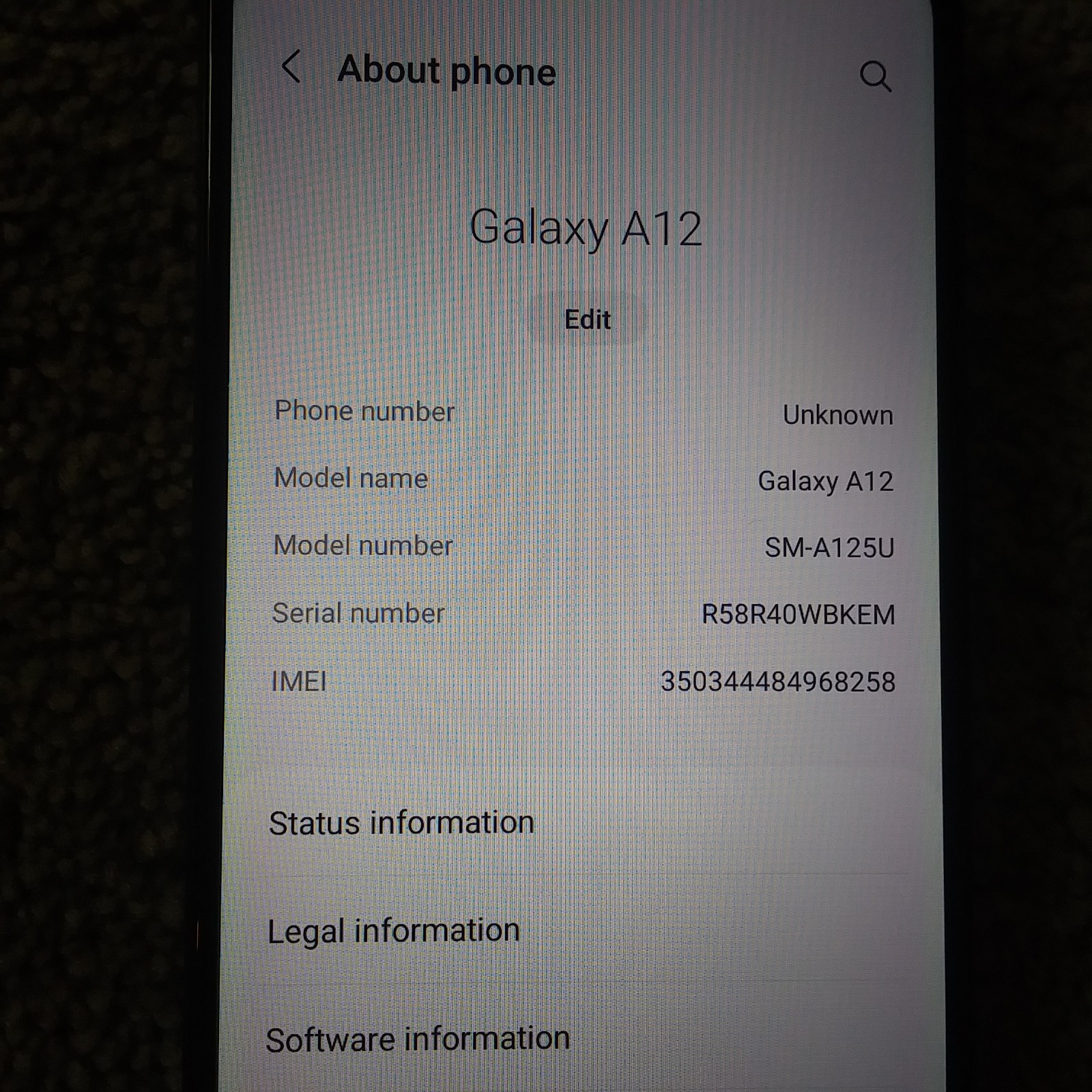 Samsung Galaxy A12 AT&T Android Smartphone SM-A125U