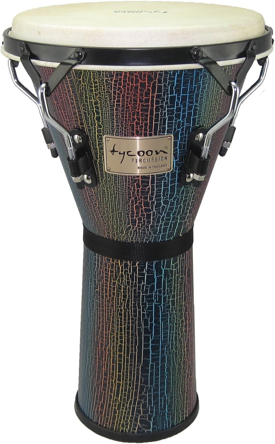 Tycoon Supremo Series Djembe Drum, Bolt Tuning 12" Head - Dark Iris
