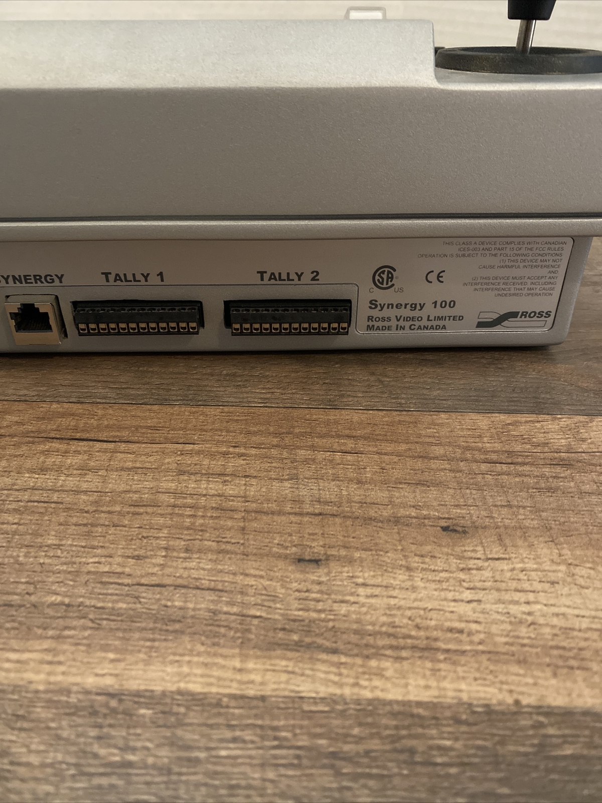 Ross Synergy 100 Switcher Control Panel - S100 C.P. Controller Power UNTESTED