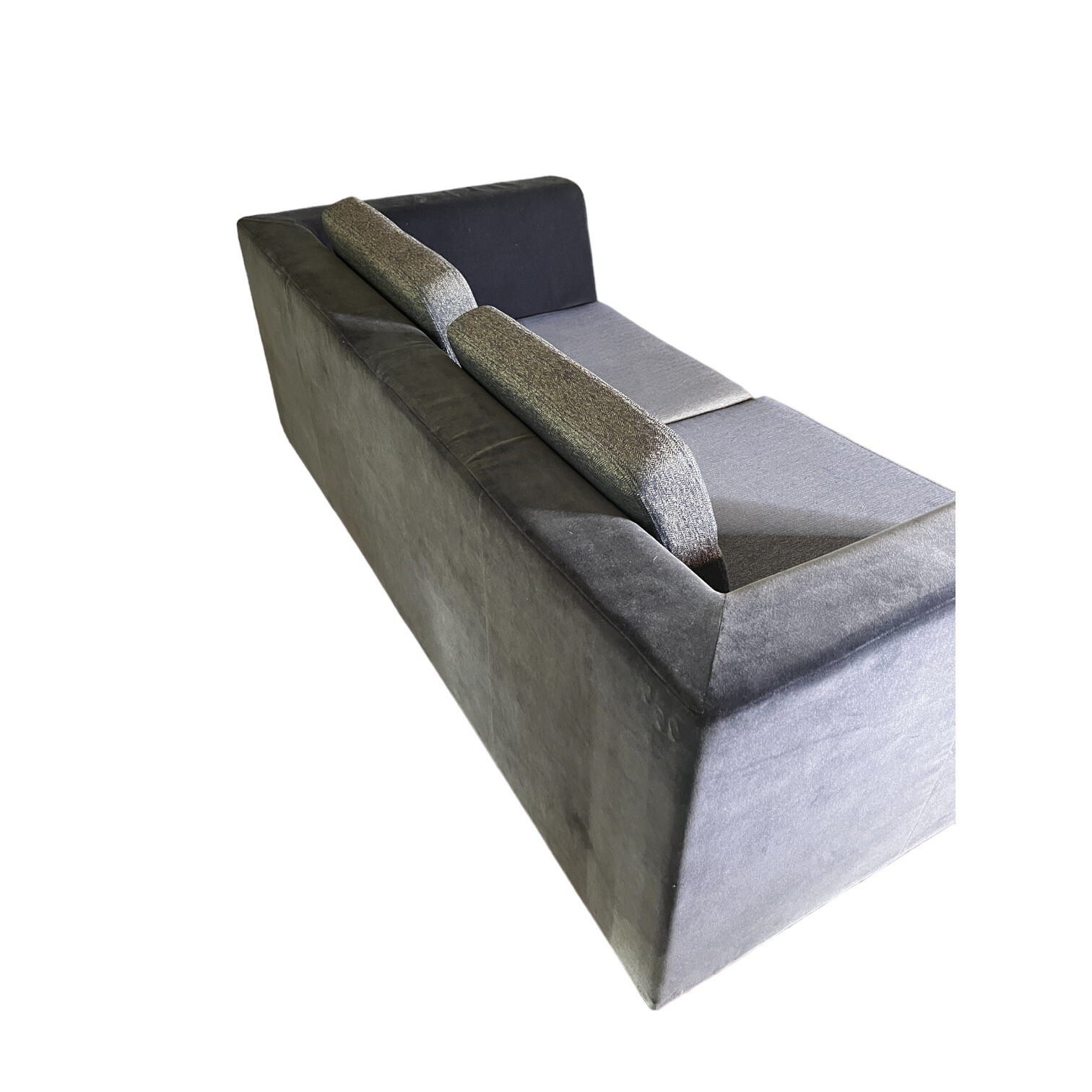 ALLEMUIR Blue Velvet Sofa 2 Seater Modern