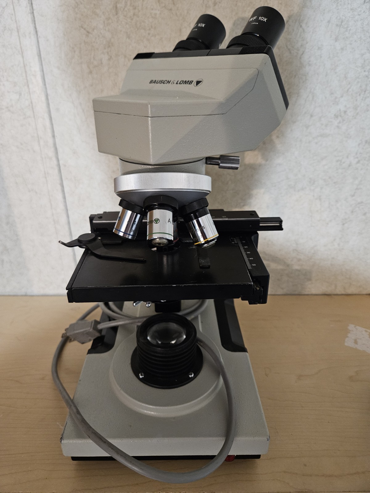 Vintage Bausch & Lomb Galen II Compound Microscope, circa 1980s