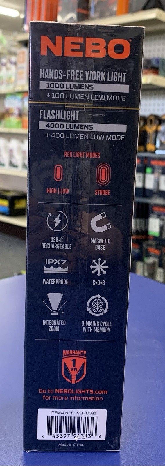 NEBO Slyde King 4K Flashlight/Work Light 4000 Lumen