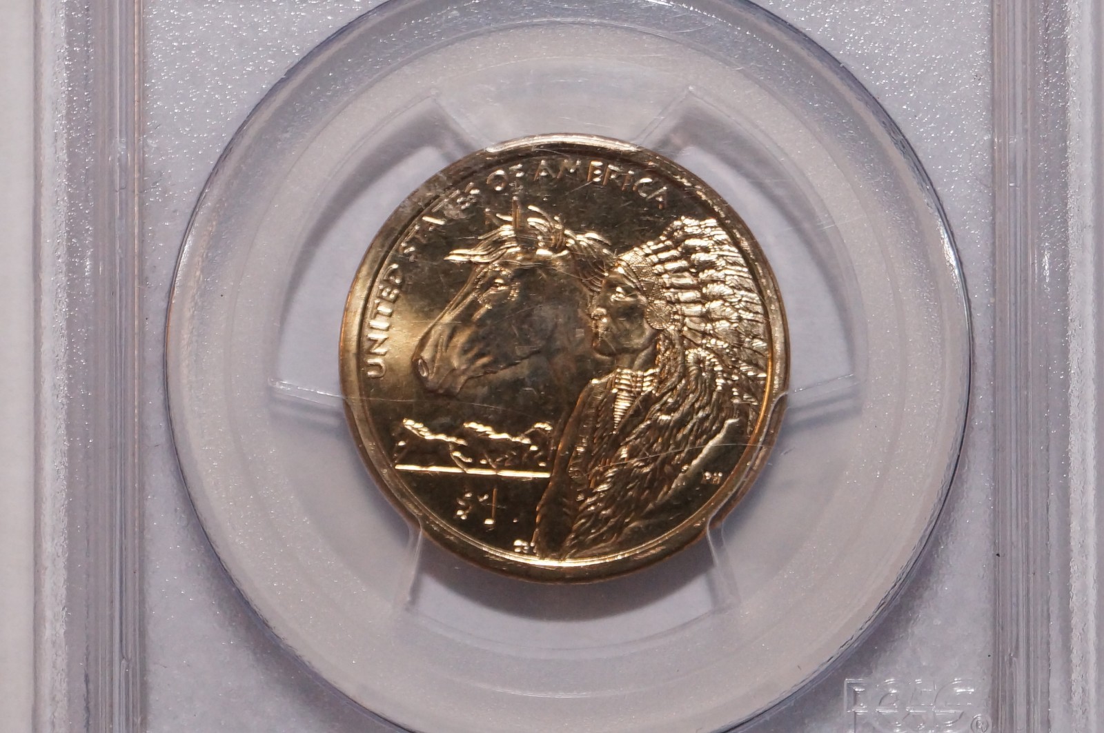 2012-D NATIVE AMERICAN DOLLAR POSITION A GRADED PCGS MS68