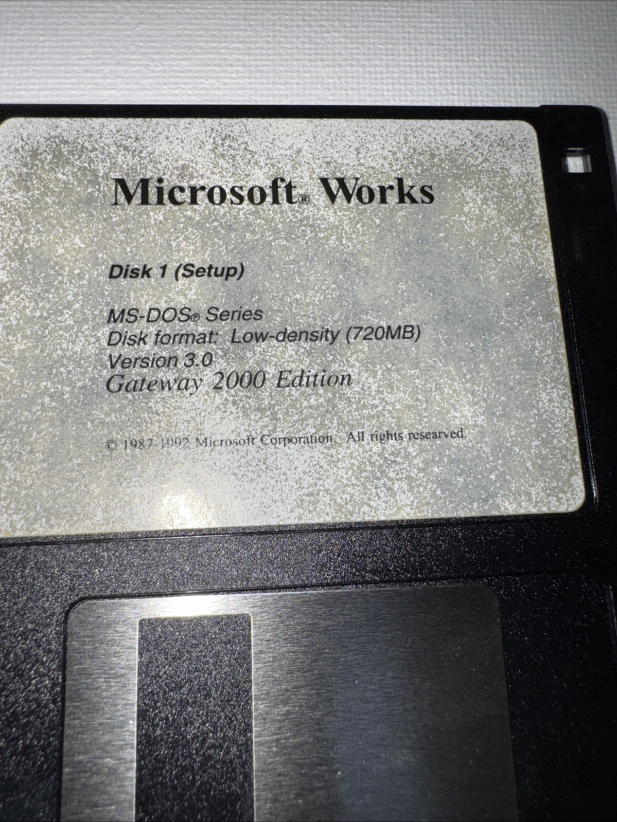 Microsoft Works Version 3.0• 3.5" Floppy Vintage 2000/ 5 Disks