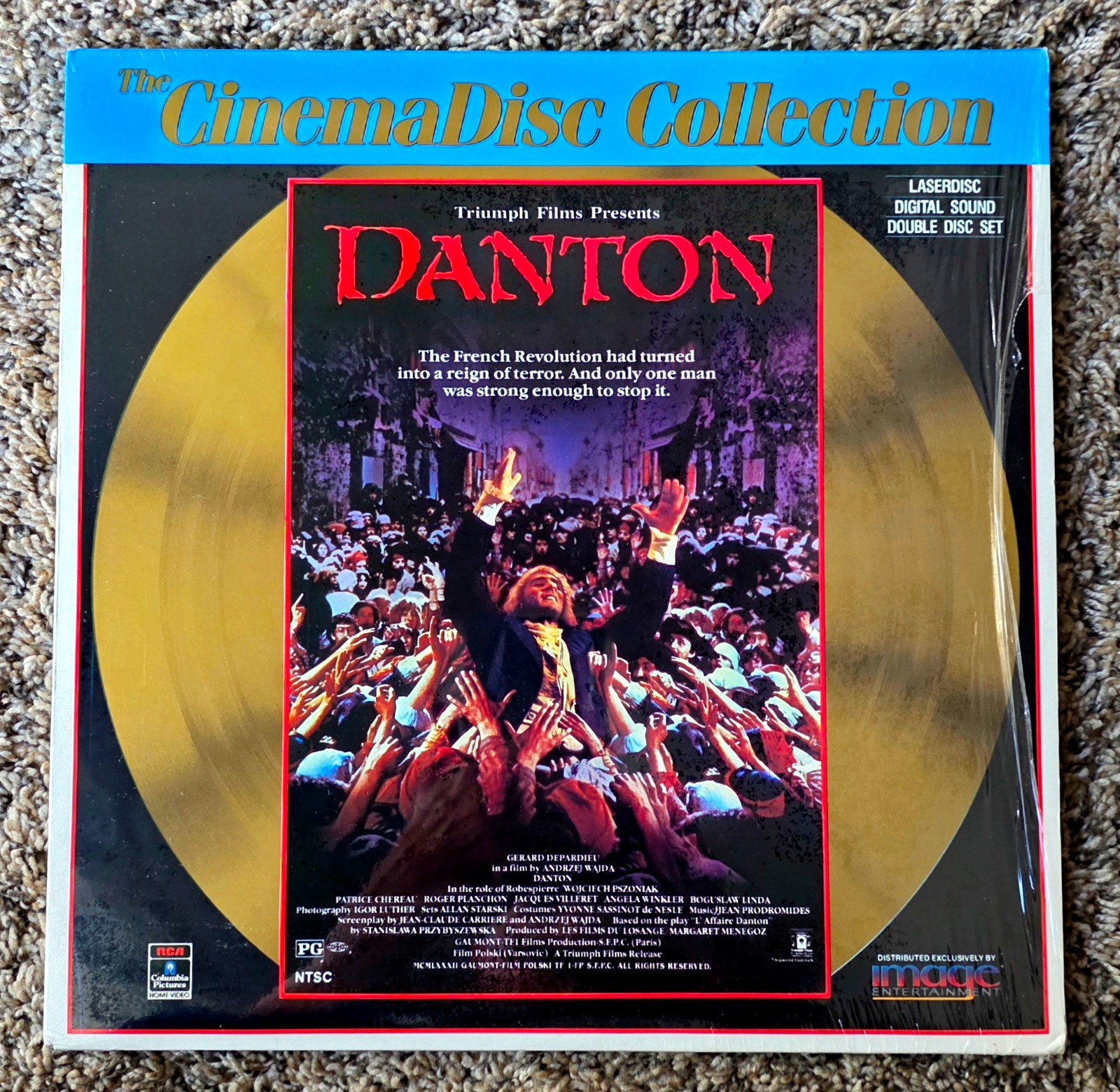 Danton Cinema Disc Laserdisc  Gerard Depardieu Dual Disc