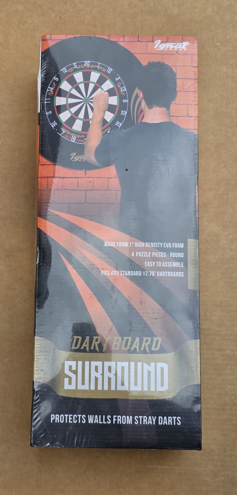 Games Dartboard Surround EVA Foam Board Backboard Wall Protector Black New