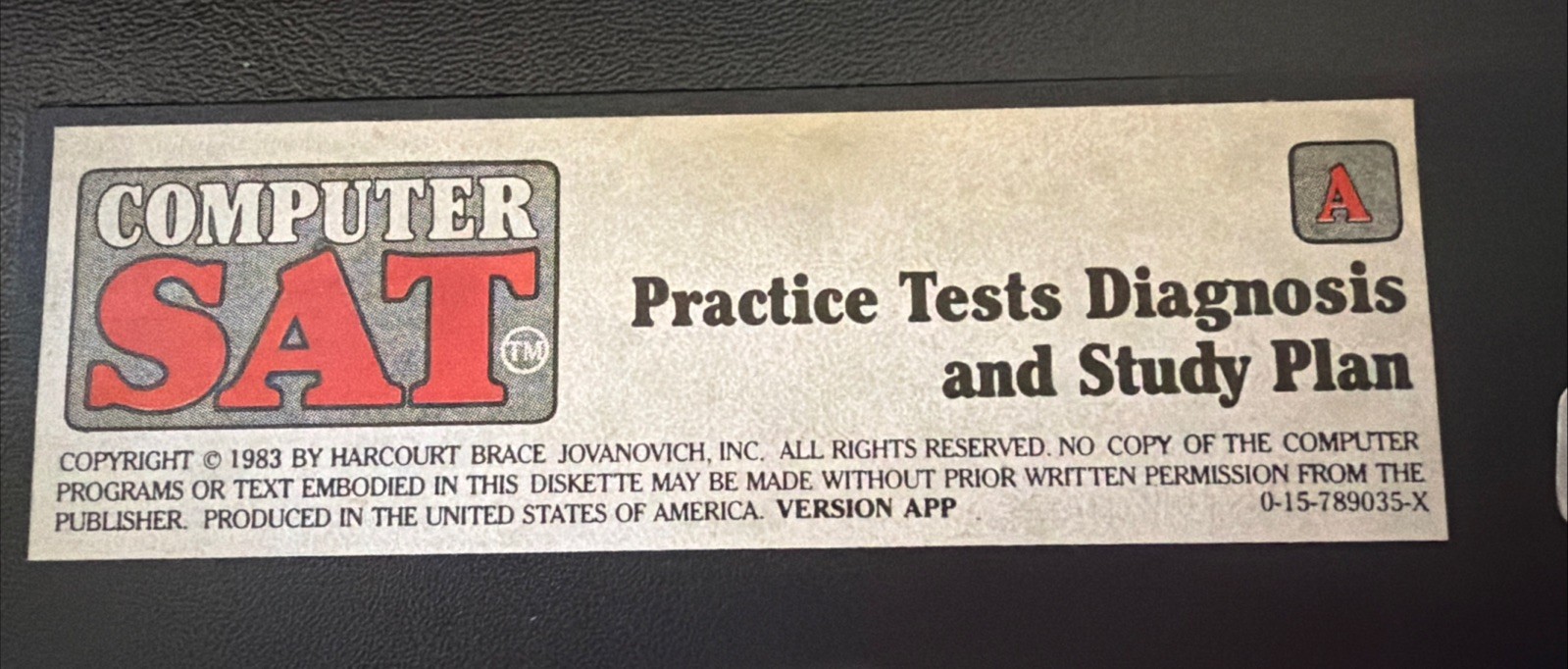 SAT Practice Test Diagnostic And Study Plan Diskette