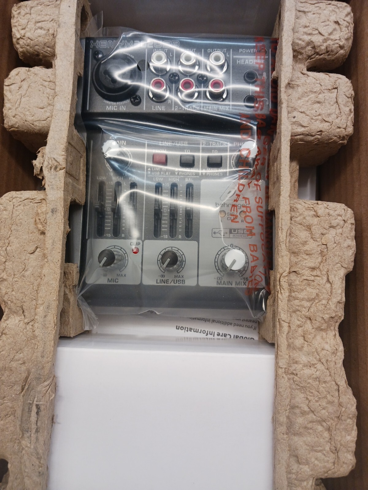 Behringer XENYX 302USB Audio Interface Mixer 5 Inputs BRAND NEW OPENED BOX