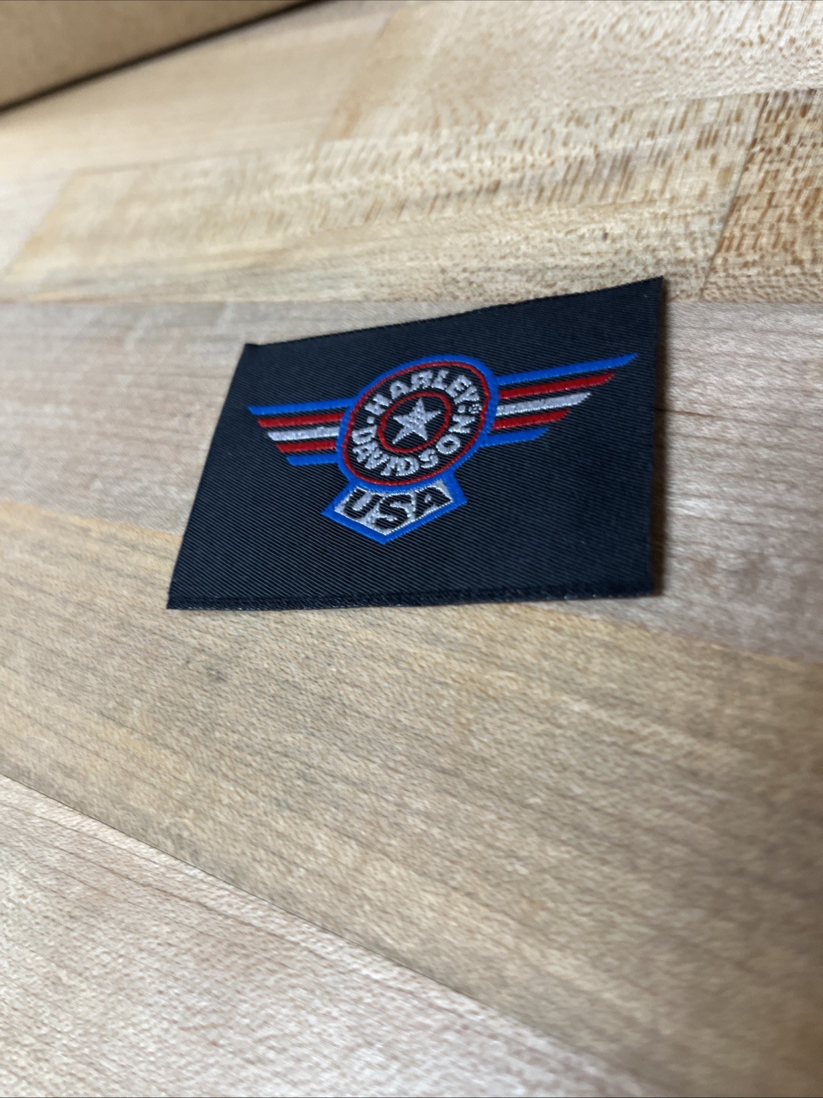 Harley-Davidson USA 2.75 X 2 Patch, 1994 Skybox. Box 314
