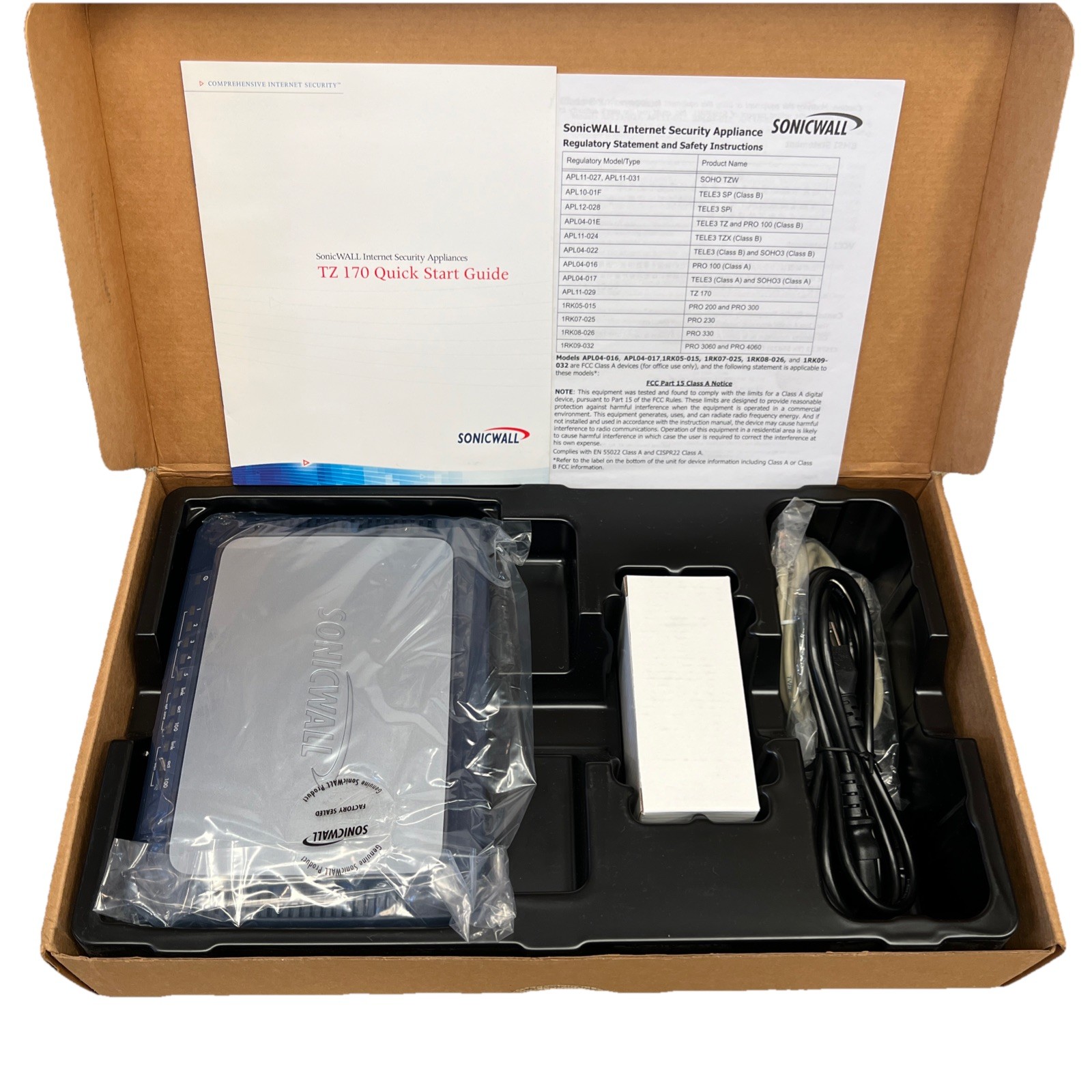 SonicWall TZ 170 APL11-029 North America 10 Node Part 01-SSC-5555 NEW Open Box