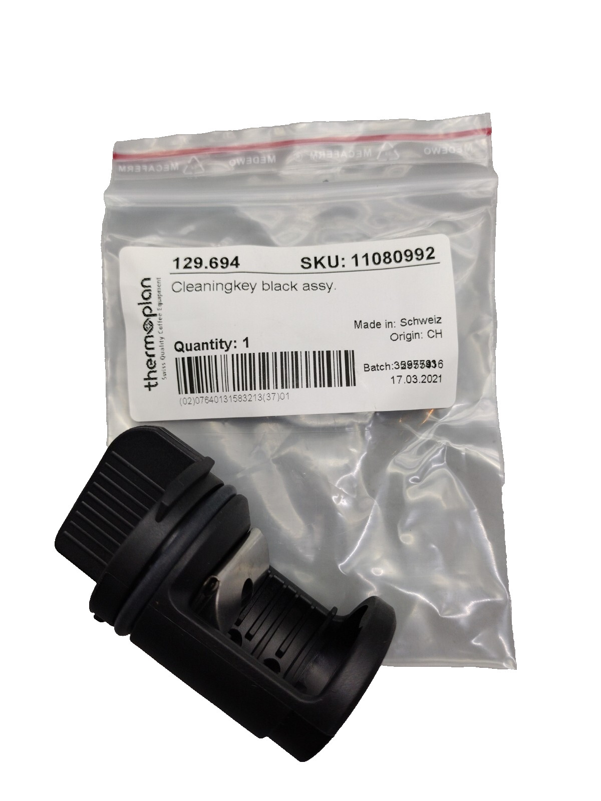 Mastrena Thermoplan Starbucks Cleaning Key Black Assembly 129.694
