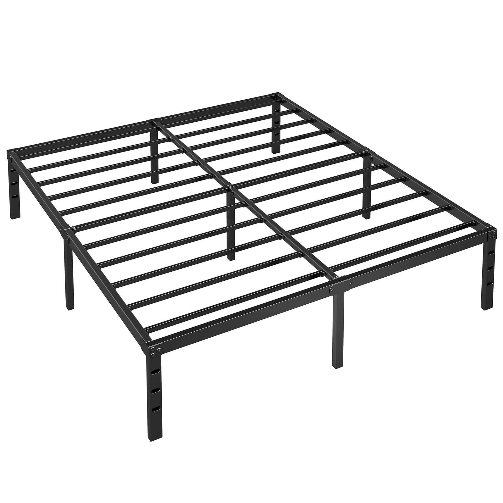 Metal Platform Bed Frame Full Size, 14 Inch Height with Heavy Duty Steel Supp...