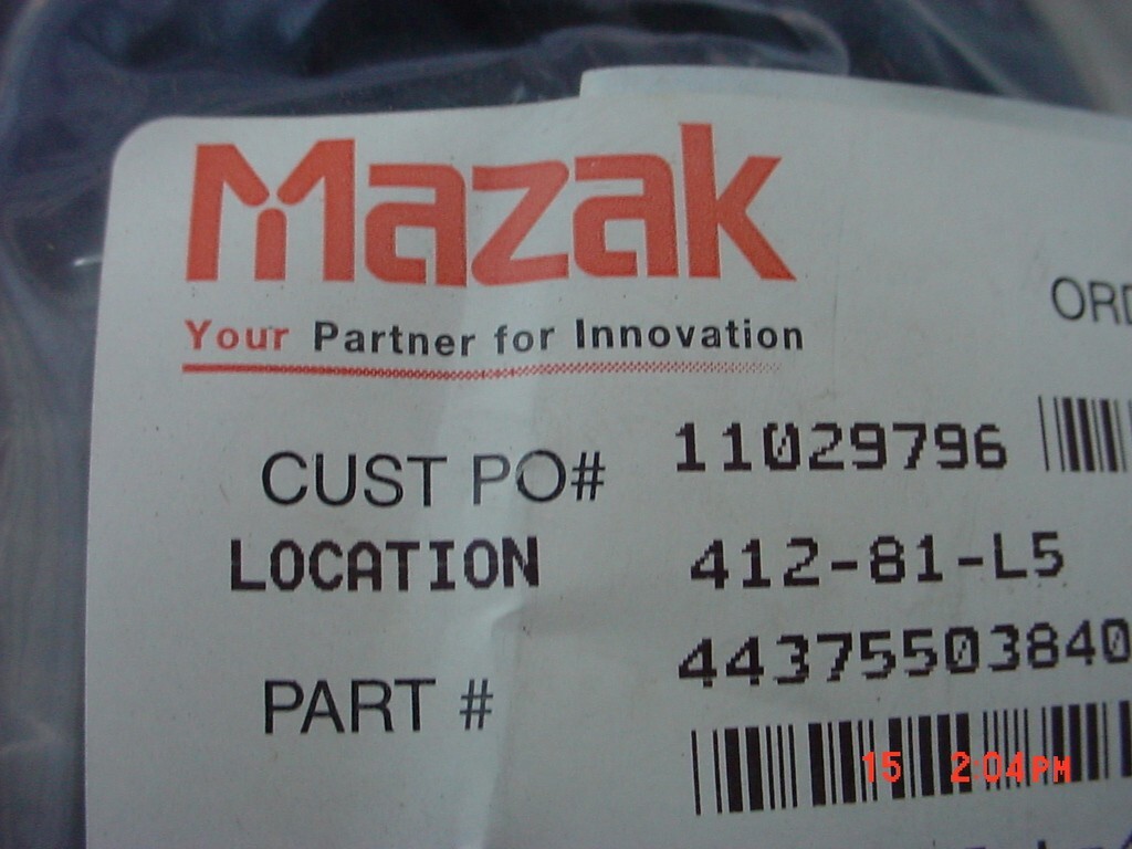 Mazak Packing Seal 44375503840