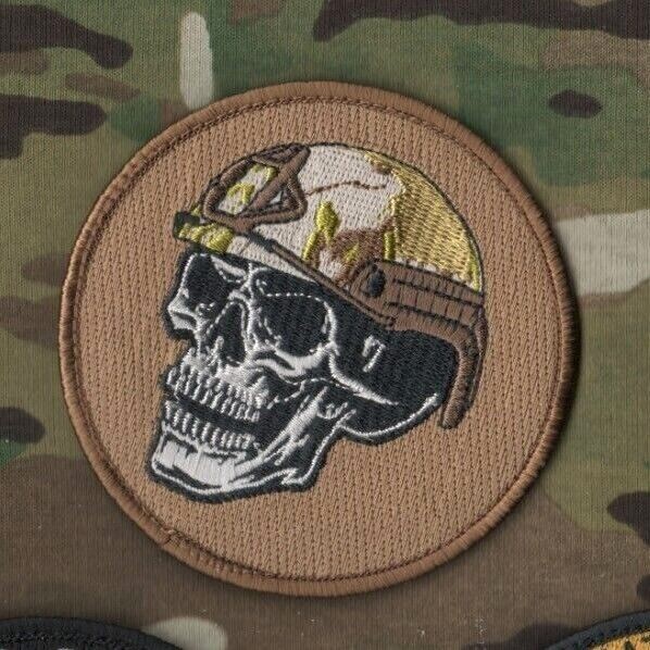 PRIVATE MILITARY SECURITY CONTRACTOR PMSC MERCENARY vêlkrö PATCH: ΗΕLΜêT SKULL