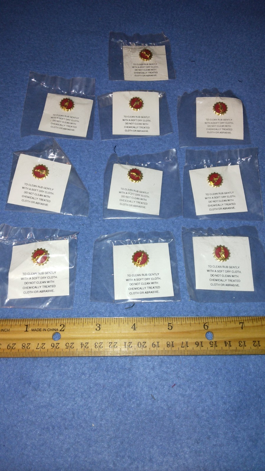 LOT OF 10 - US ARMY Honorable Discharge lapel pins - NEW SEALED 2/90