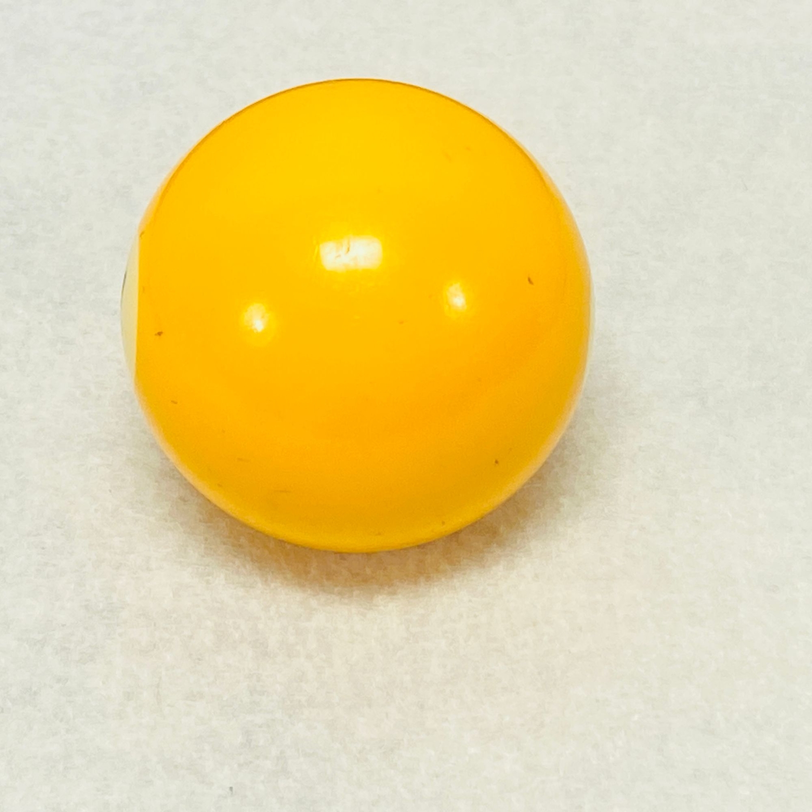 Vintage Replacement Billiard Pool Solid Yellow Number 1 Ball 2.25" Diameter