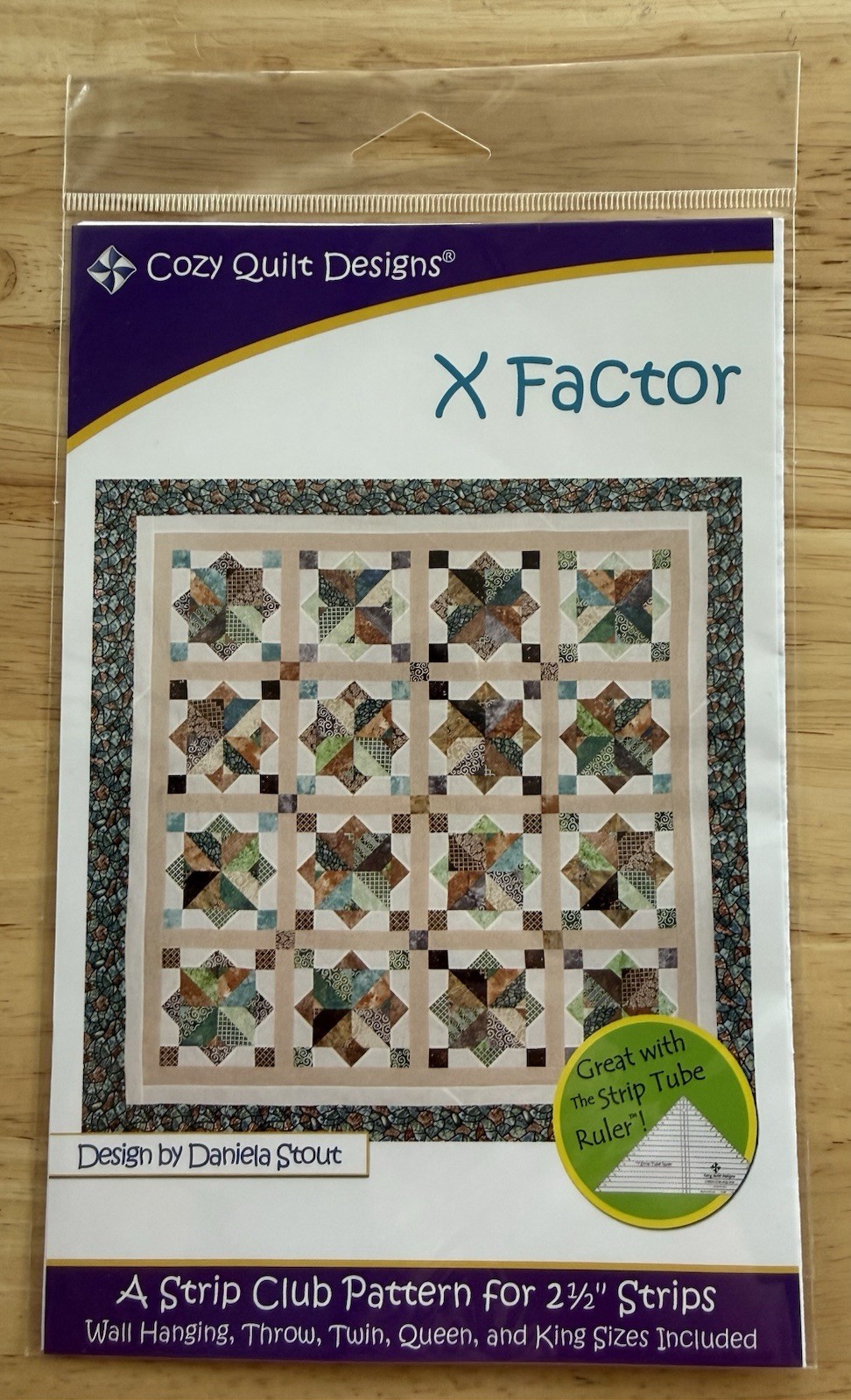 Quilt Pattern by Cozy Quilt Designs X Factor ~ A 2.5” Strip Club Pattern
