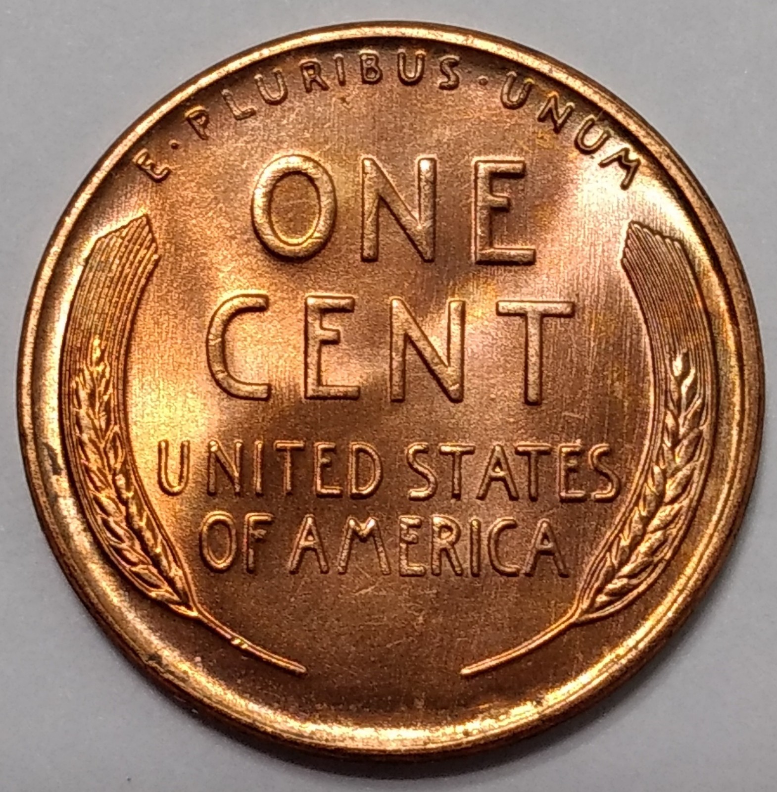 1957-D Gem Mint State Lincoln Cent ~ Dreamsicle™ Orange Color