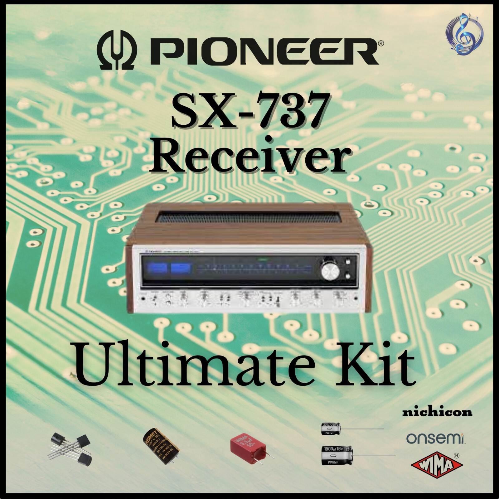 Pioneer SX-737 Receiver Ultimate Upgrade Kit Genuine Parts Restoration