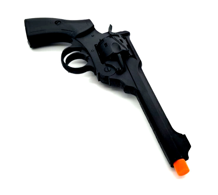 Full-Size Webley Top-Break Revolver For Fantasy  Cosplay and Prop