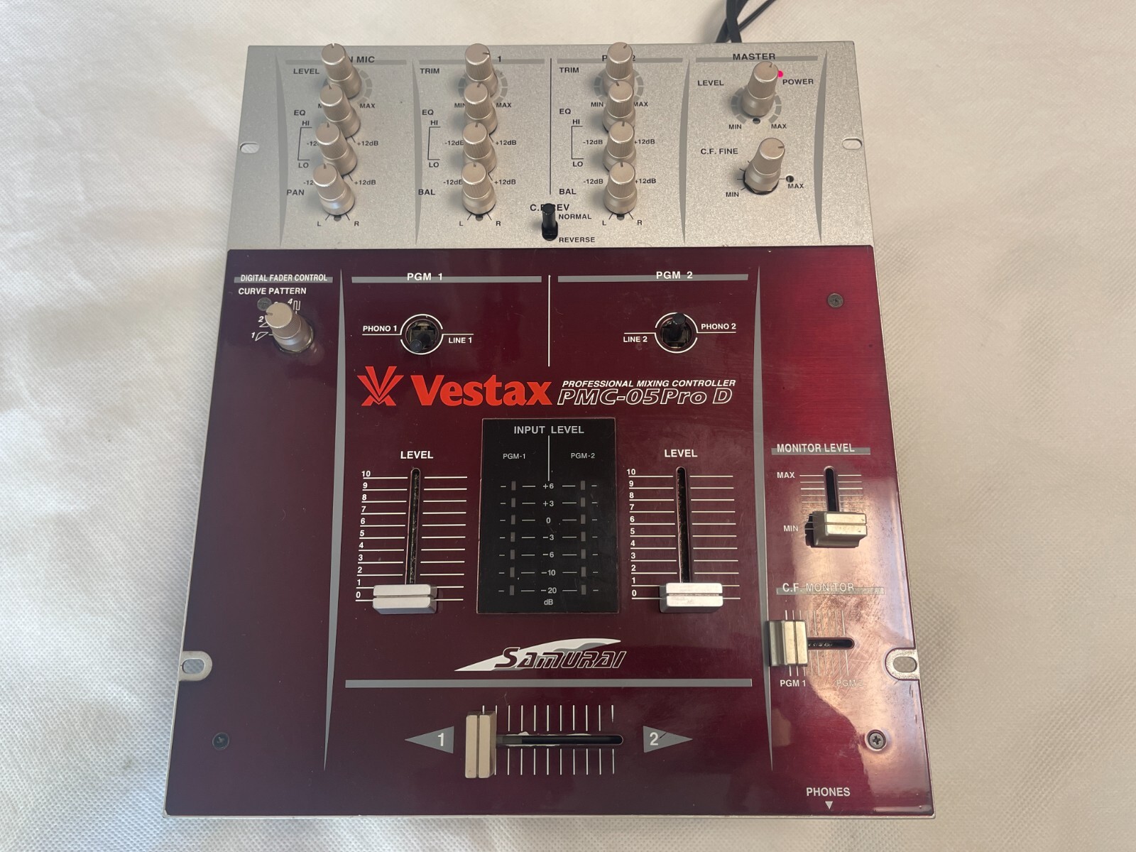 Vestax PMC-05 Pro D Samurai DJ Mixer Professional Mixing Controller