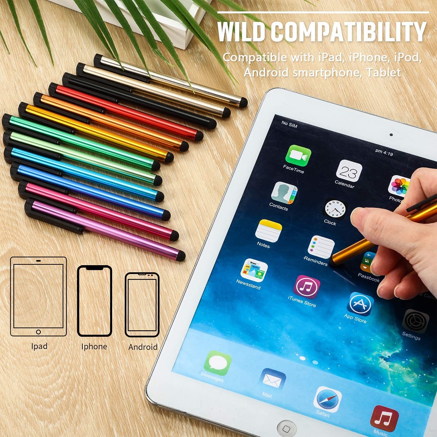 10* Capacitive Touch Screen Stylus Pen Universal for iPhone iPad Samsung Tablet