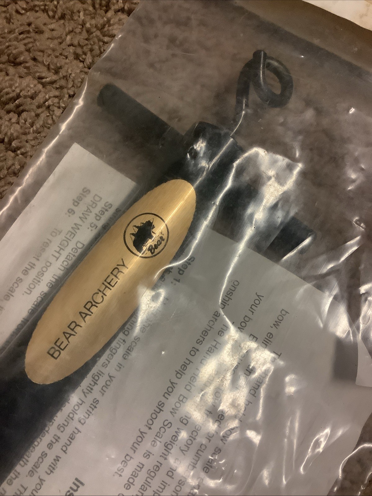 Bear Archery Handheld Bowscale, With Instructions And Packaging